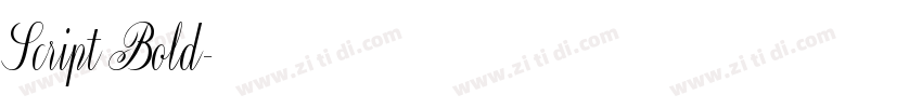 Script Bold字体转换
